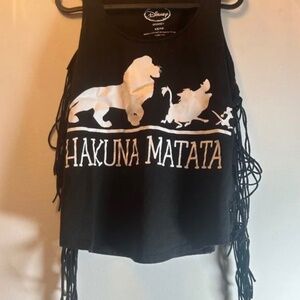 Disney - Women's 'Hakuna Matata' Tank Top (Black & White)